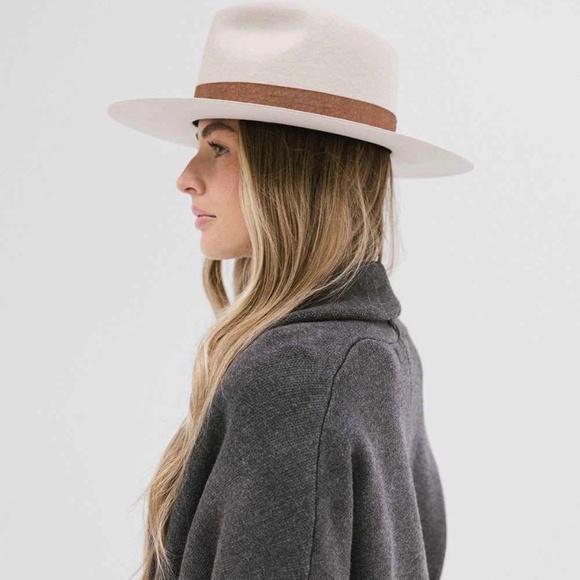 Gigi Pip Miller Ivory Fedora - Size 55 - Picture 4 of 8